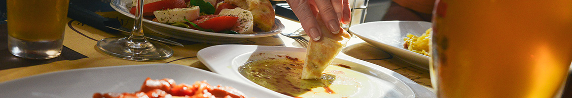 Eating Mediterranean Lebanese at Micho'z Fresh Lebanese Grill restaurant in San Diego, CA.